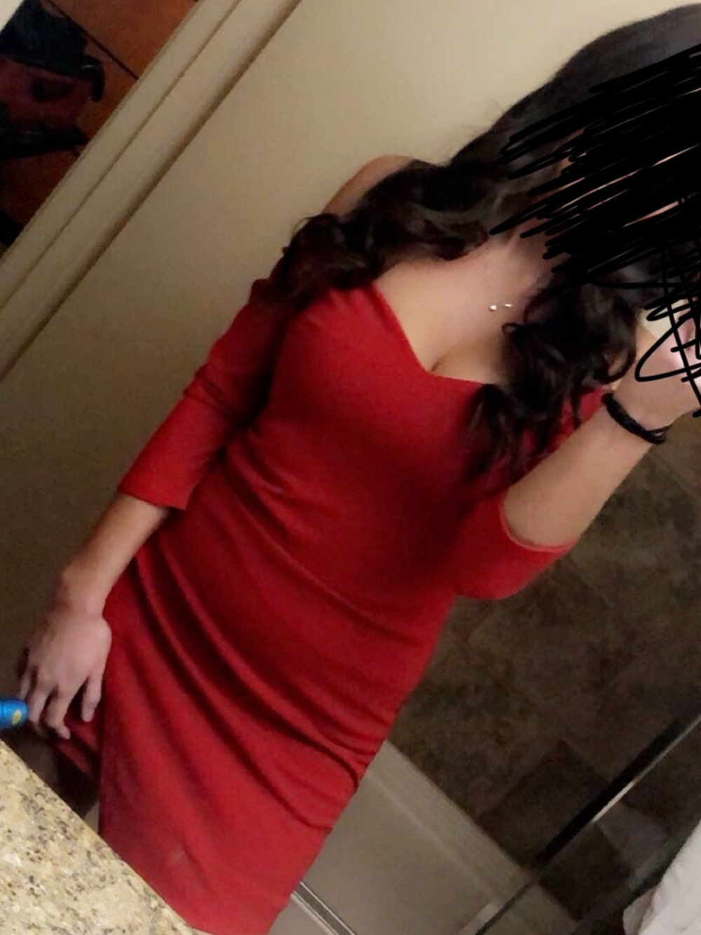 Lulu's Red One-Shoulder Bodycon Dress